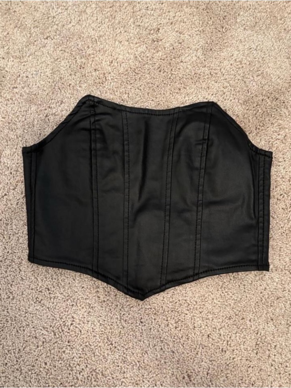 Edikted Black Corset-Style Top